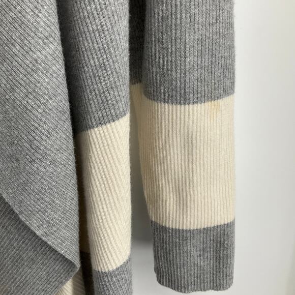 Ralph Lauren Classy Cardigan Sweater Draped Stripes Relaxed Old Money Medium - Picture 14 of 16